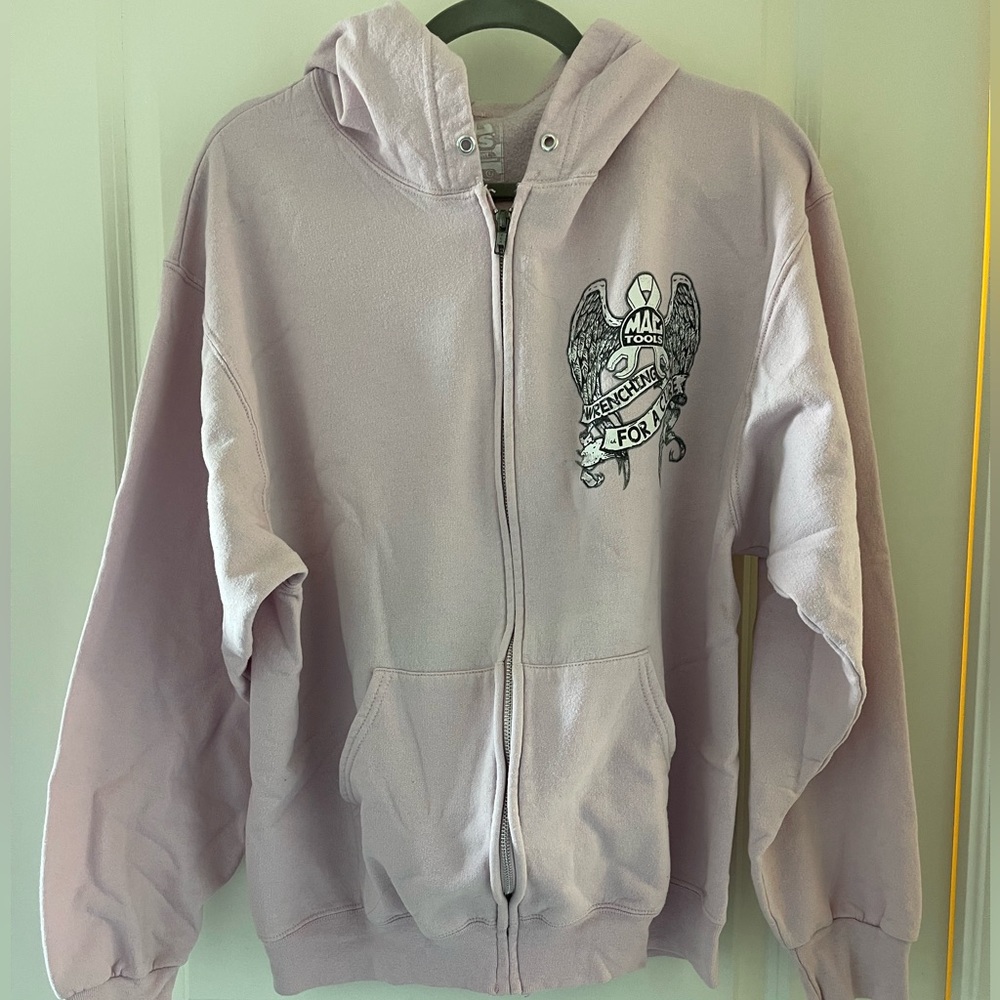MAC Tools pink zip hoodie